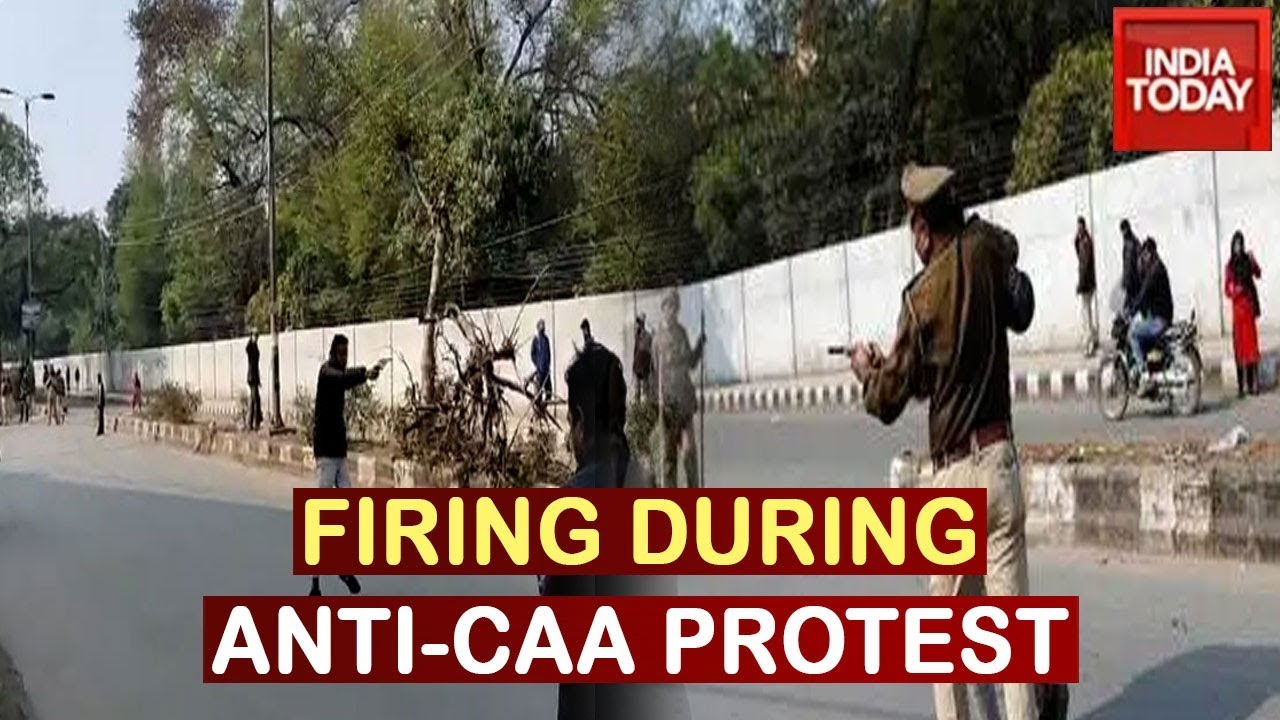 Man Opens Fire At Jamia Anti-CAA Rally; Students Blames Anurag Thakur For Inciting Violence