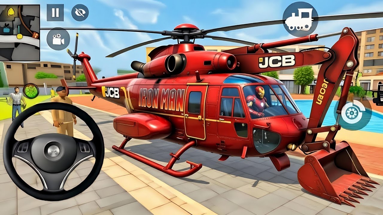 🤑Indian Thift Auto Simulator🤩Indian Showroom Purchase😯Modified Ironman Jcb Wala Helicopter& Car🥳Game