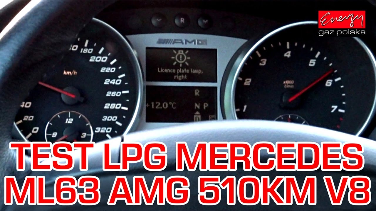 Jazda pr&oacute;bna testowa: Test LPG Mercedes ML63 AMG z 6.2 V8 510KM 2006r w Energy Gaz Polska na gaz BRC
