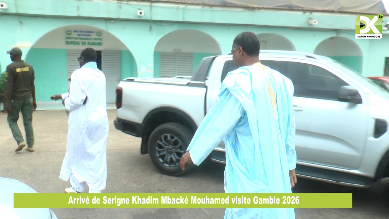 Arrivé de Serigne Khadim Mbacké Mouhamed visite à Gambie 2026