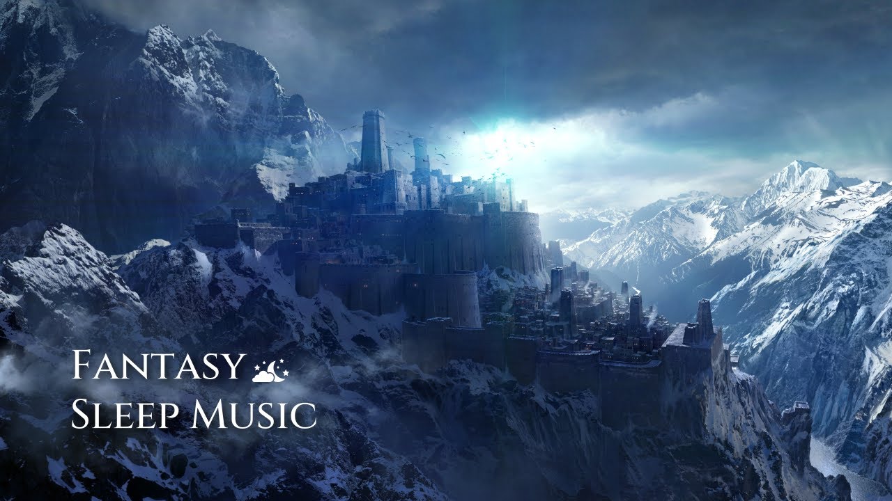 🌙 눈 내리는 겨울의 중세마을 Fantasy Sleep Music #4