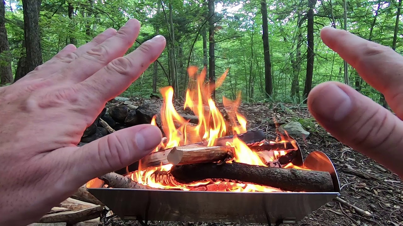 UCO Flatpack Portable Stainless Steel Grill & Fire Pit. Both Apps reviewed.