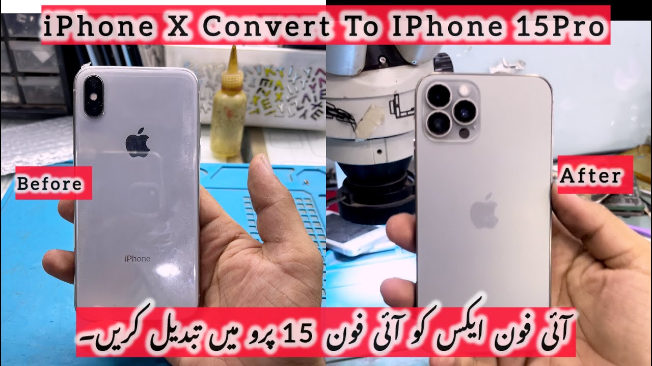 iPhone X Convert To IPhone 15pro | How to convert X To 15pro | natural titanium color 😊