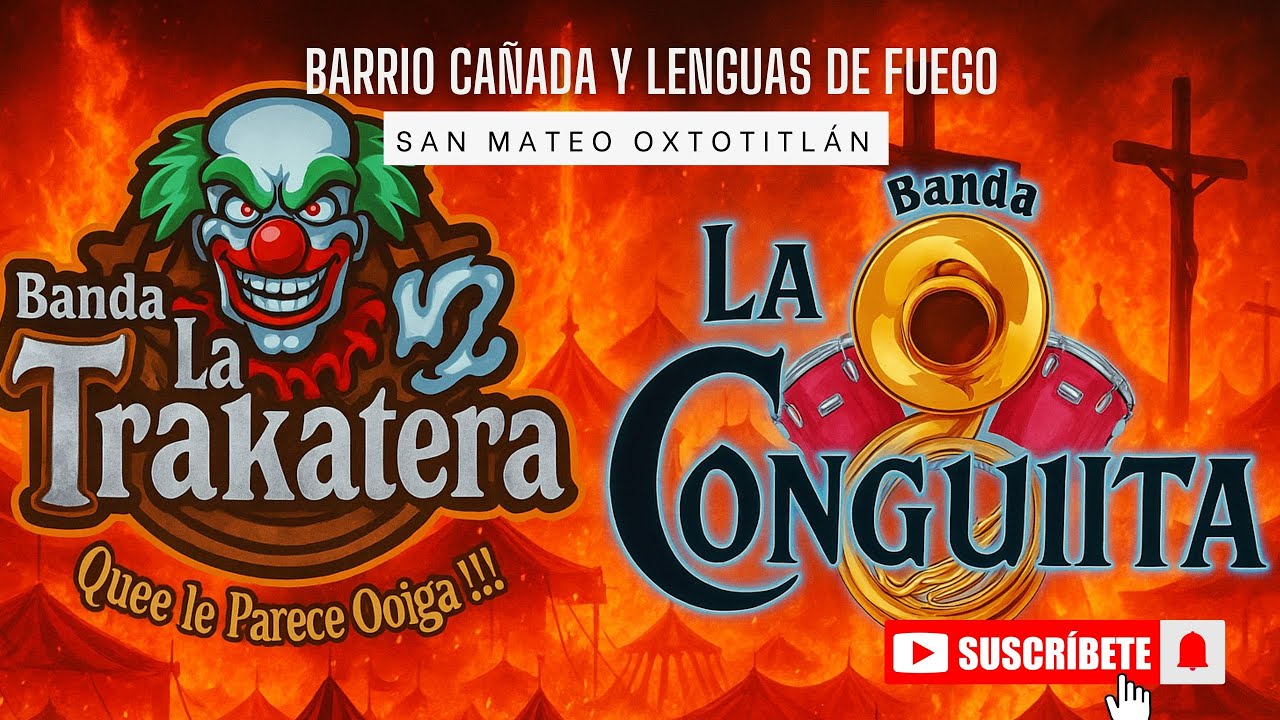 Trakatera y conguita en honor a la santa Cruz en San Mateo Oxtotitlán barrio cañada y los de abajo.