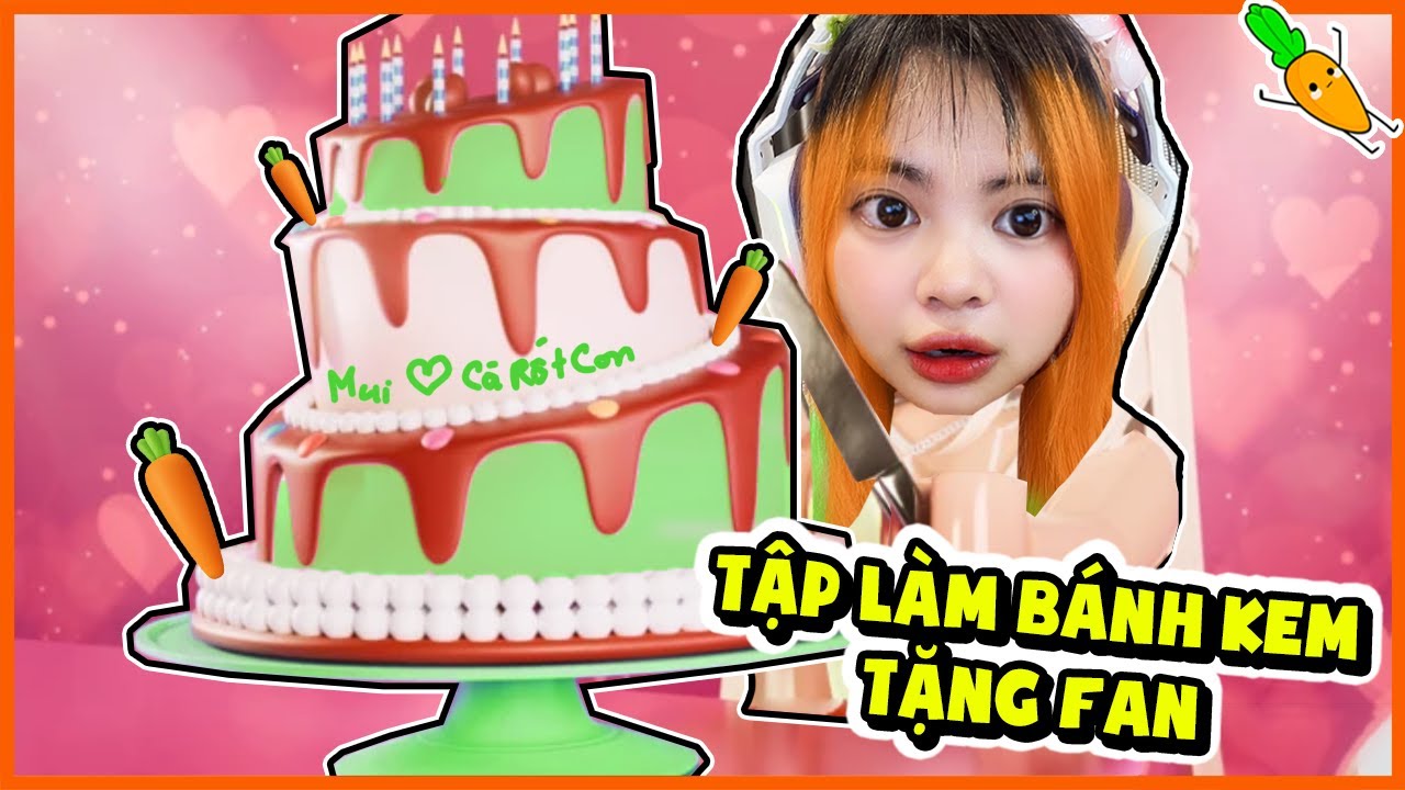 KAMUI THỬ THÁCH THIẾT KẾ BÁNH KEM TẶNG FAN