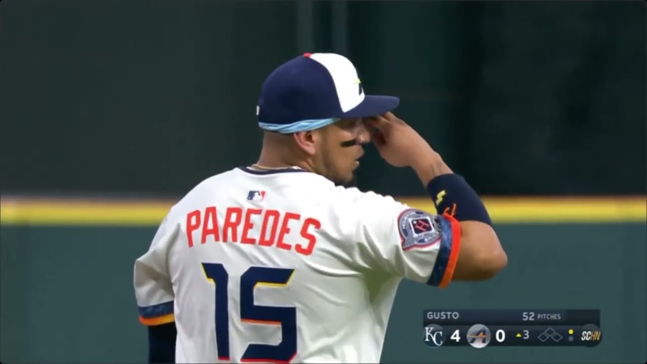 ISAAC PAREDES, ASTROS VS ROYALS 12 MAYO 2025