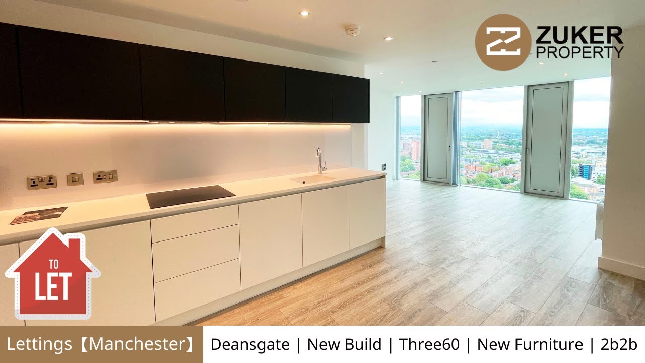 Lettings【Manchester】Deansgate | New Build | Three60 | 28th Floor | New Furniture | 2b2b