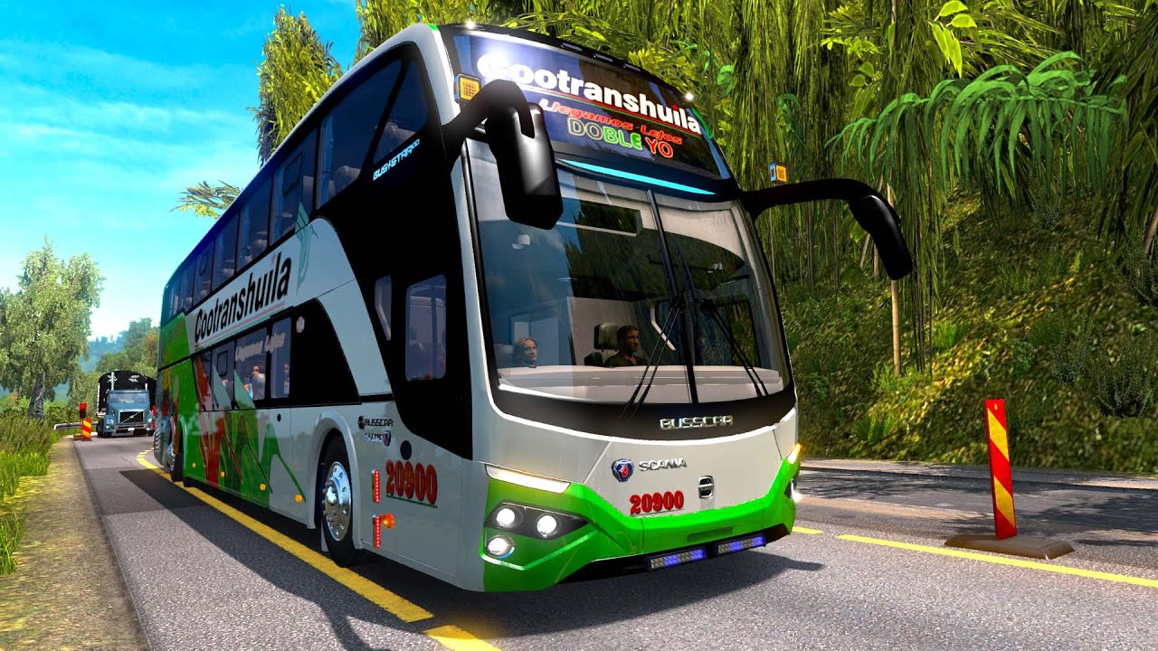 ¡PARADOS POR DAÑOS EN LA VÍA! - Bus Doble Piso | American Truck Simulator