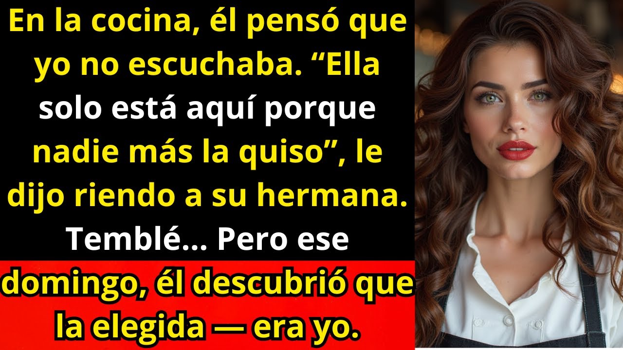 En la cocina, escuché a mi esposo decirle a su hermana: ella solo está aquí porque nadie más la quis