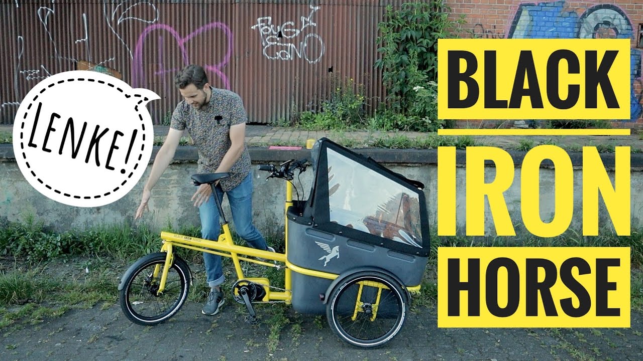 Black Iron Horse Pony Vorstellung - kompaktes Lastenrad aus Kopenhagen mit besonderer Lenkung