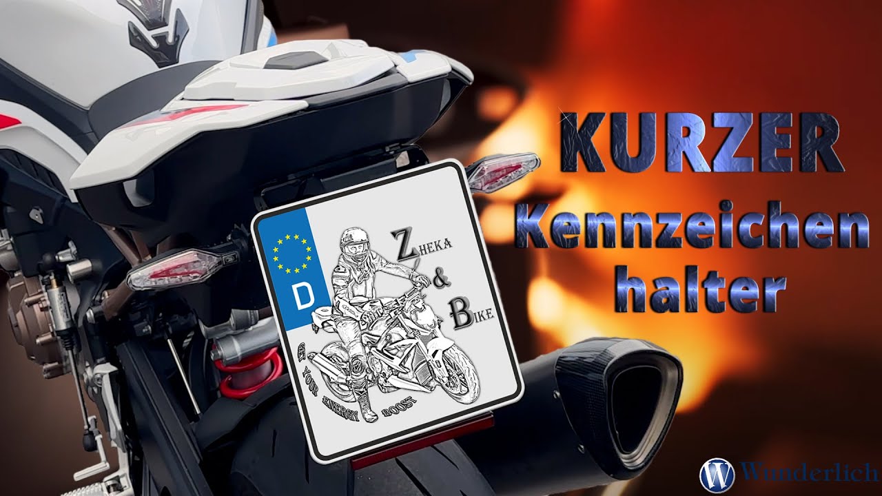 Dein KURZER Kennzeichenhalter TRACKDAY // Heck Umbau BMW S1000R