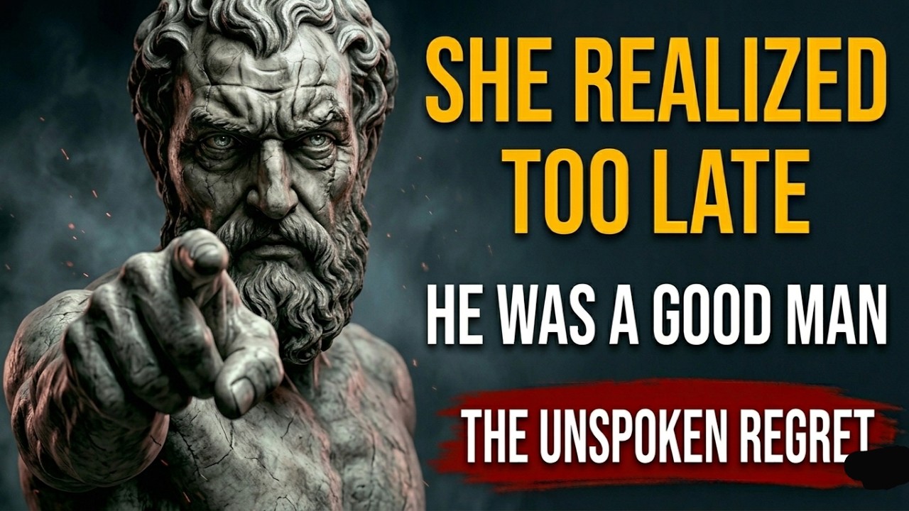 What Women Realize Too Late After Losing a Good Man | Stoicism
