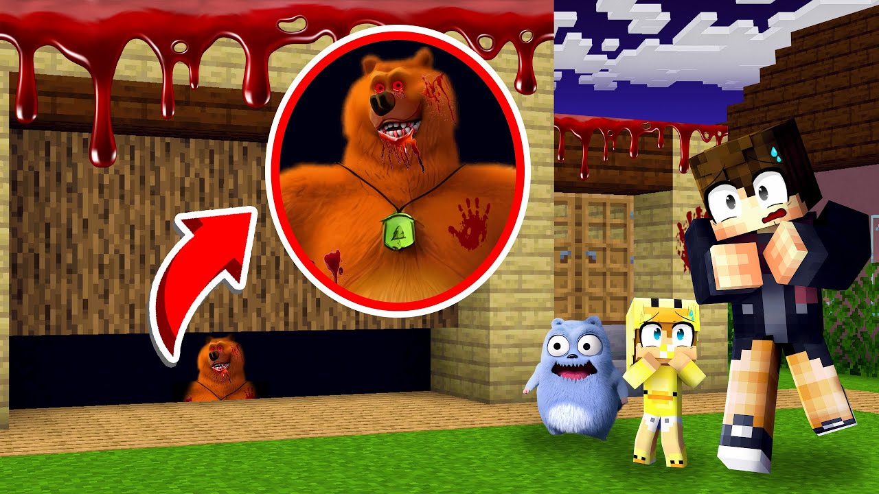 GRIZZY.EXE SE CACHE EN DESSOUS MA MAISON SUR MINECRAFT !