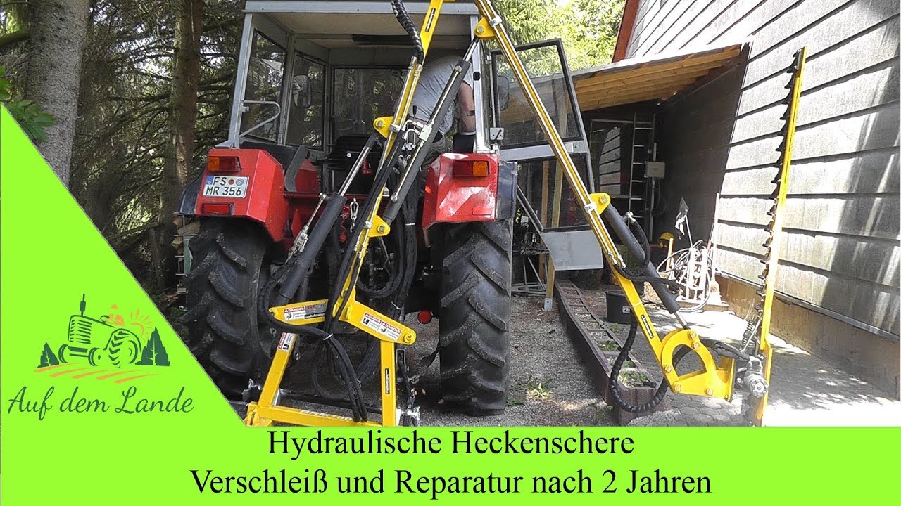 Hydraulik Heckenschere nach 2 Jahren in Betrieb / Resümee / Reparatur / Verschleiß