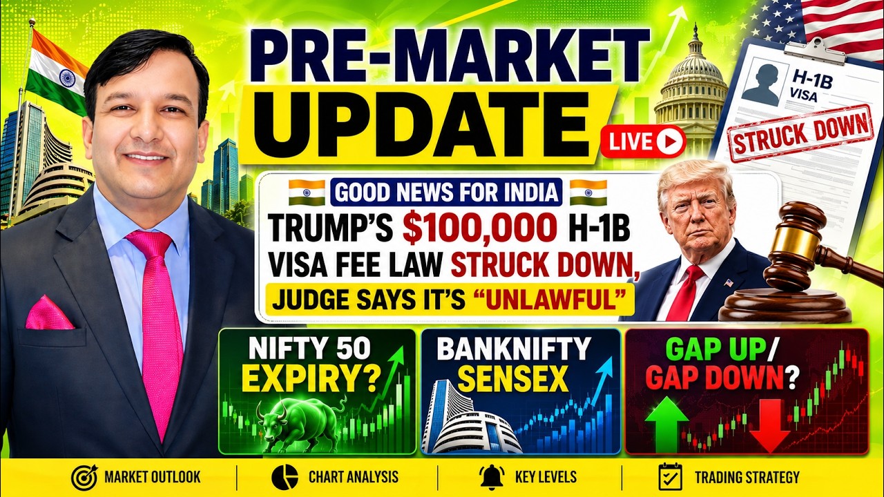 GAP UP/ GAP DOWN PRE-MARKET UPDATE NIFTY EXPIRY SENSEX MIDCAP FINNIFTY BANKNIFTY FII DATA TUE 9 JUNE