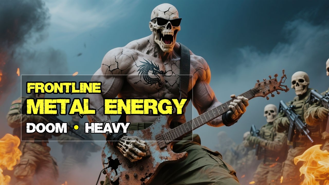 Frontline Metal Energy – Violent Riffs & Drum Command | Doom-Heavy Metal Instrumental