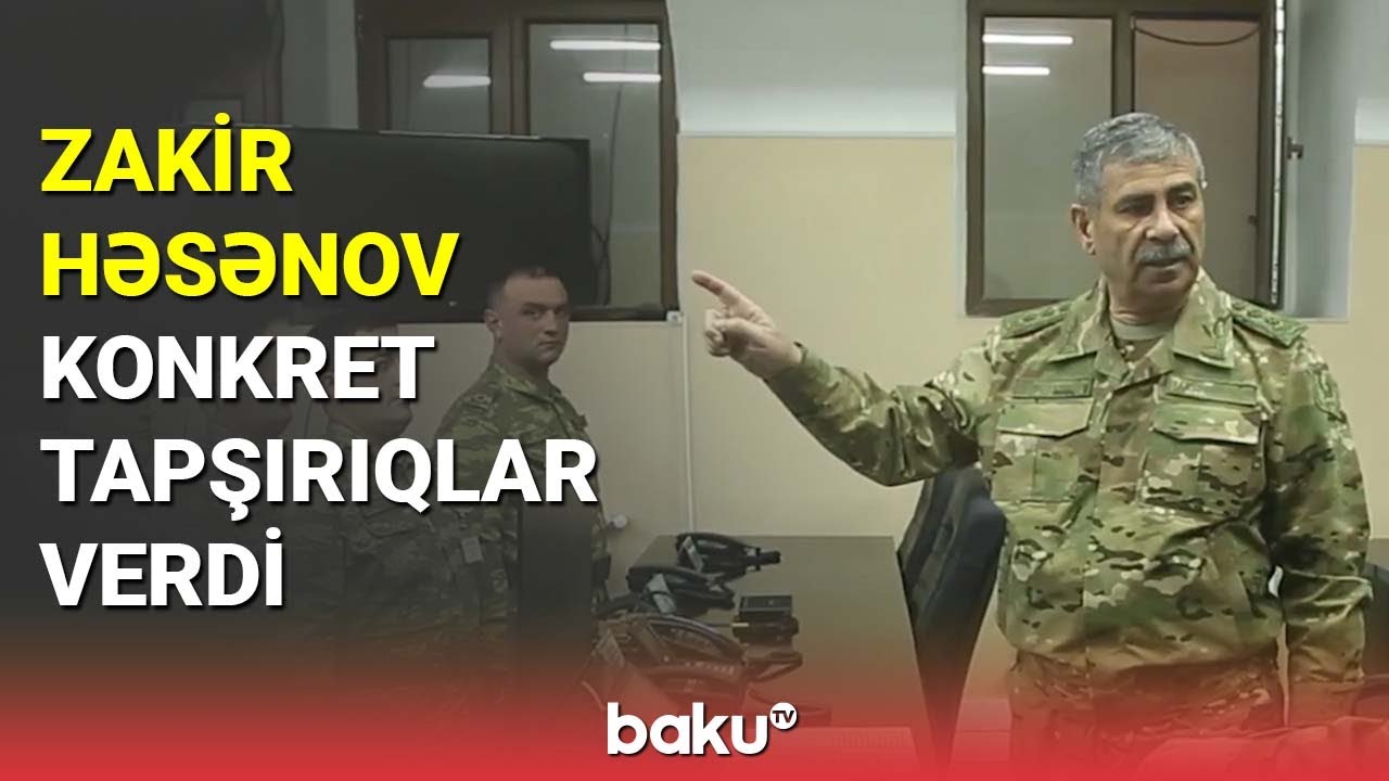 Zakir Həsənov səfərbərlik təminat bazasının döyüş hazırlığını yoxlayıb - BAKU TV
