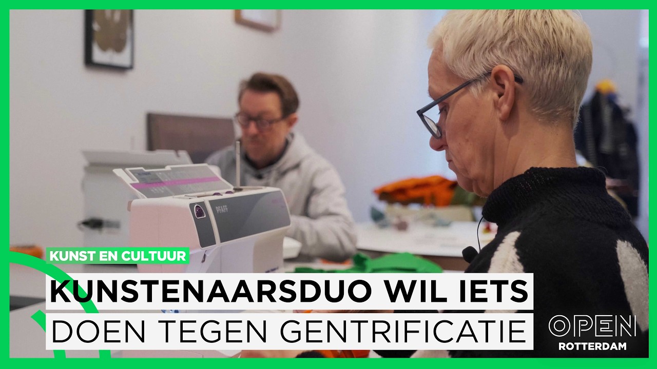 Nicole en Ivo willen als kunstenaarsduo gentrificatie tegenwerken in Charlois  | KUNST EN CULTUUR