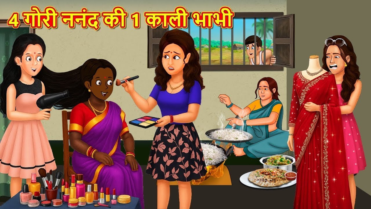 4 गोरी ननंद की 1 काली भाभी| StoryTime | Saas Bahu | New Story | Kahaniya | Hindi Stories