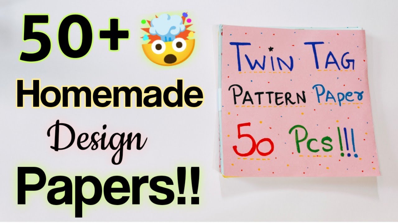 50+ Homemade Pattern Papers! 🤯😯🤠 Homemade diy craft supplies! how to make pattern papers at home 💕