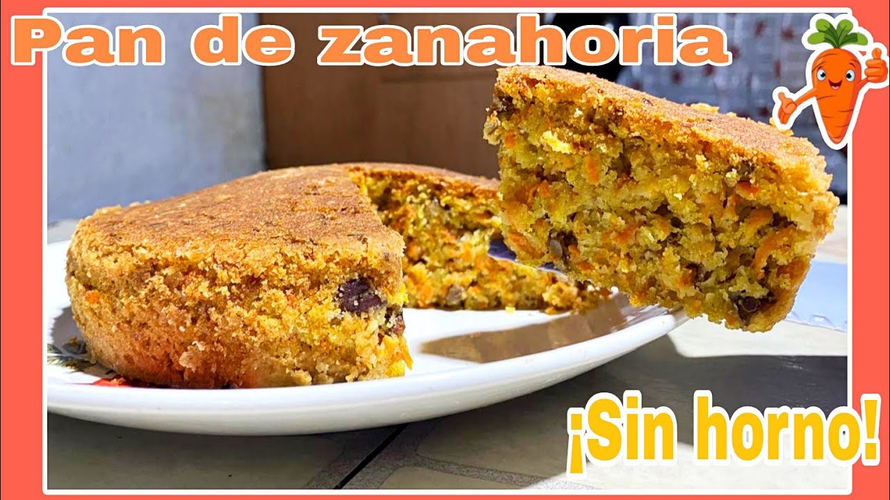 Tienes ZANAHORIAS en tu Refri PREPARA este delicioso PAN y ADEMAS sin HORNO 🥕 || postres sin horno