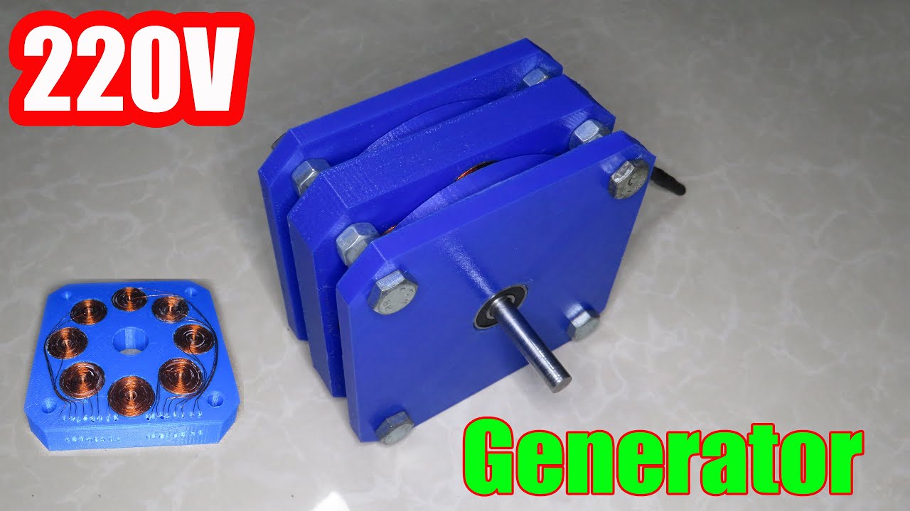 How to make 220V Generator at low RPM