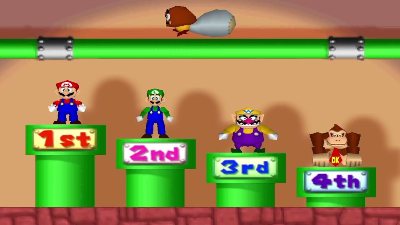 Mystery Land | Mario vs Luigi vs Wario vs DK | Mario Party 2