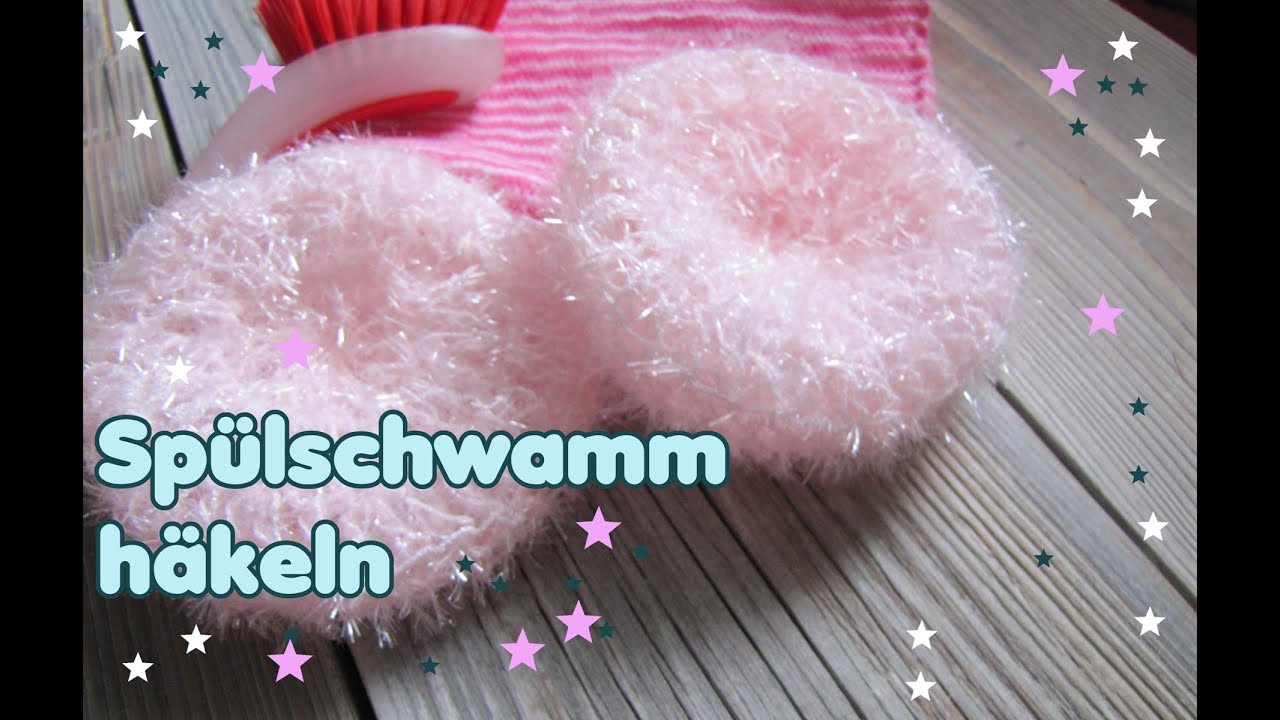Spülschwamm häkeln/ How to crochet Scrubby  (engl. subs)
