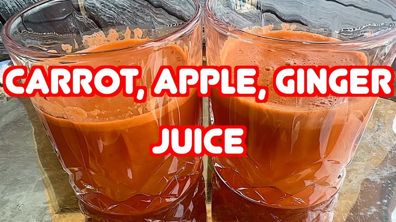 Carrot, Apple Ginger Juice Recipe - Delicious and Healthy!