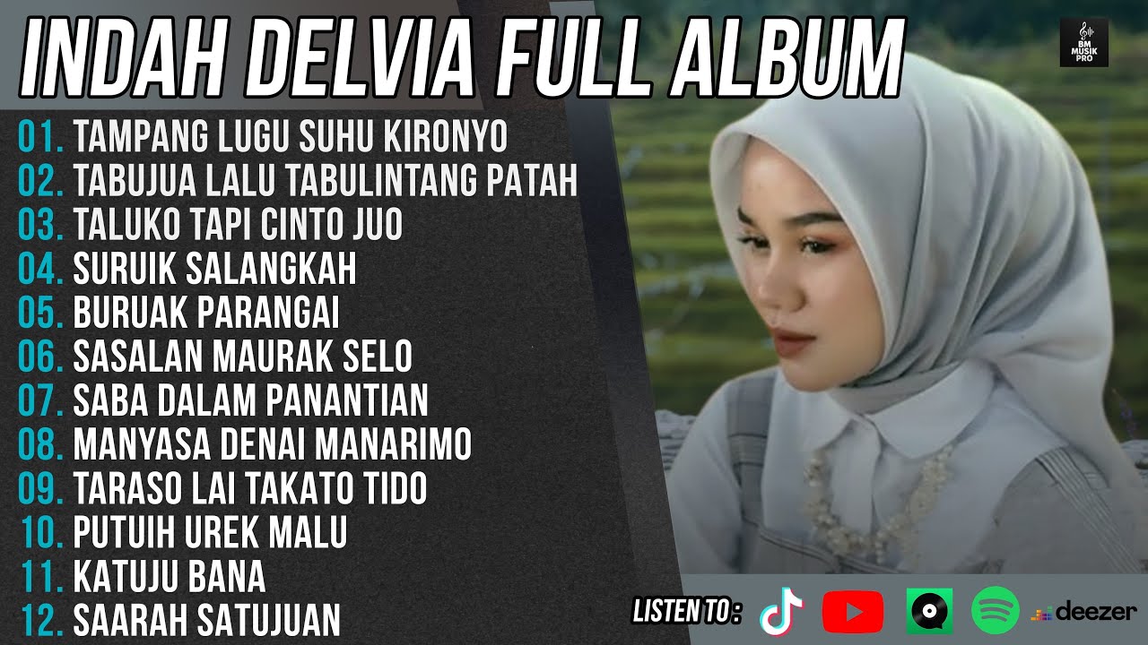 INDAH DELVIA - TAMPANG LUGU SUHU KIRONYO - FULL ALBUM TERPOPULER - TABUJUA LALU TABULINTANG PATAH