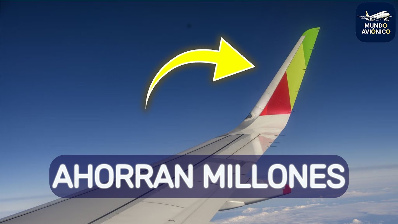 Por qué los aviones tienen las puntas de las alas dobladas (Winglets)