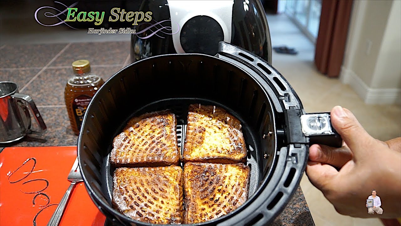 Healthy Oil-Free French Toast in Air Fryer | Quick and Easy French Toast Recipe in Air Fryer