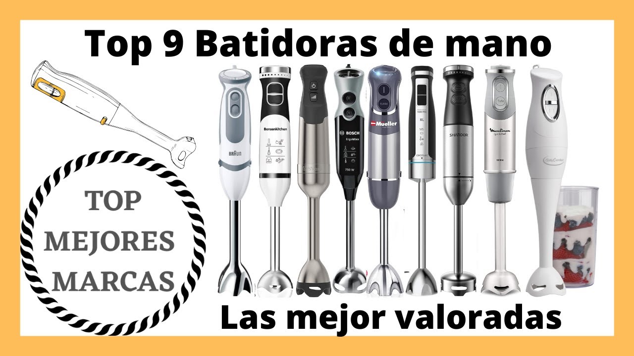 Top 9 batidoras manuales de inmersión [2021].
