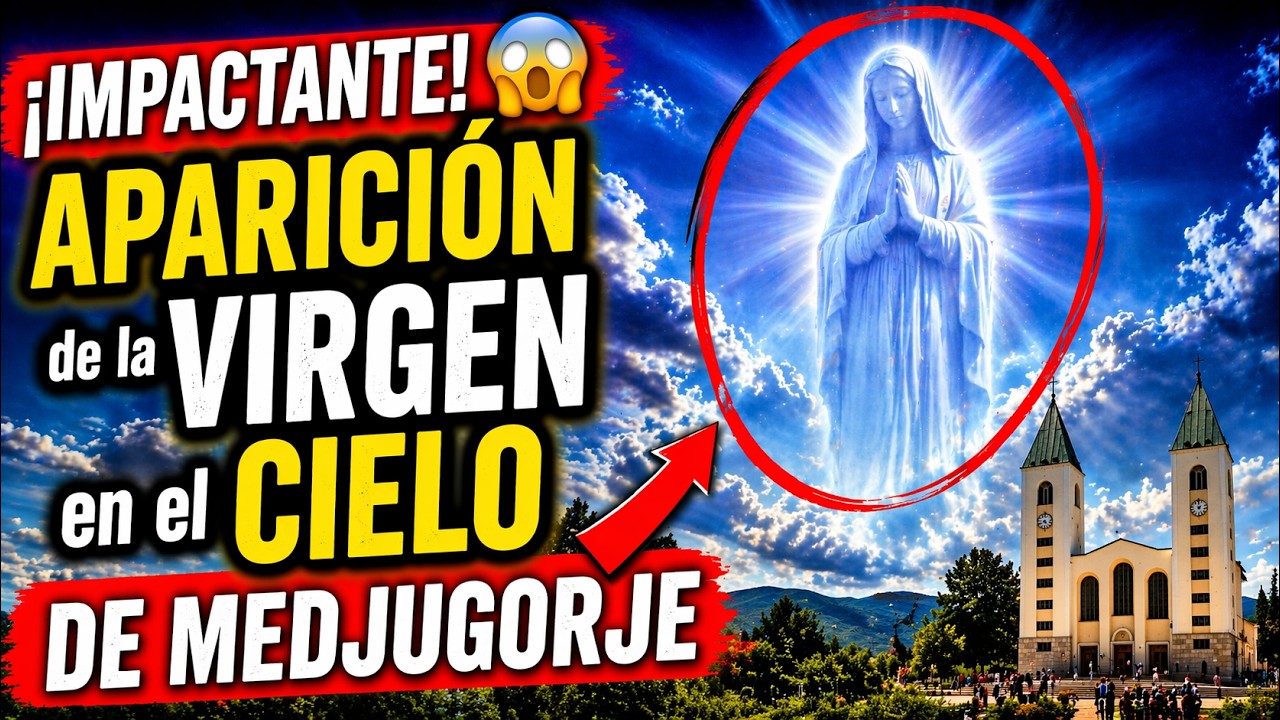 ¡IMPACTANTE! 😱 APARICIÓN de la VIRGEN en el CIELO DE MEDJUGORJE