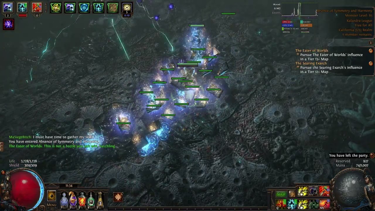 964m DPS Dex Stack Siege Ballista - Uber Eater in 3 seconds