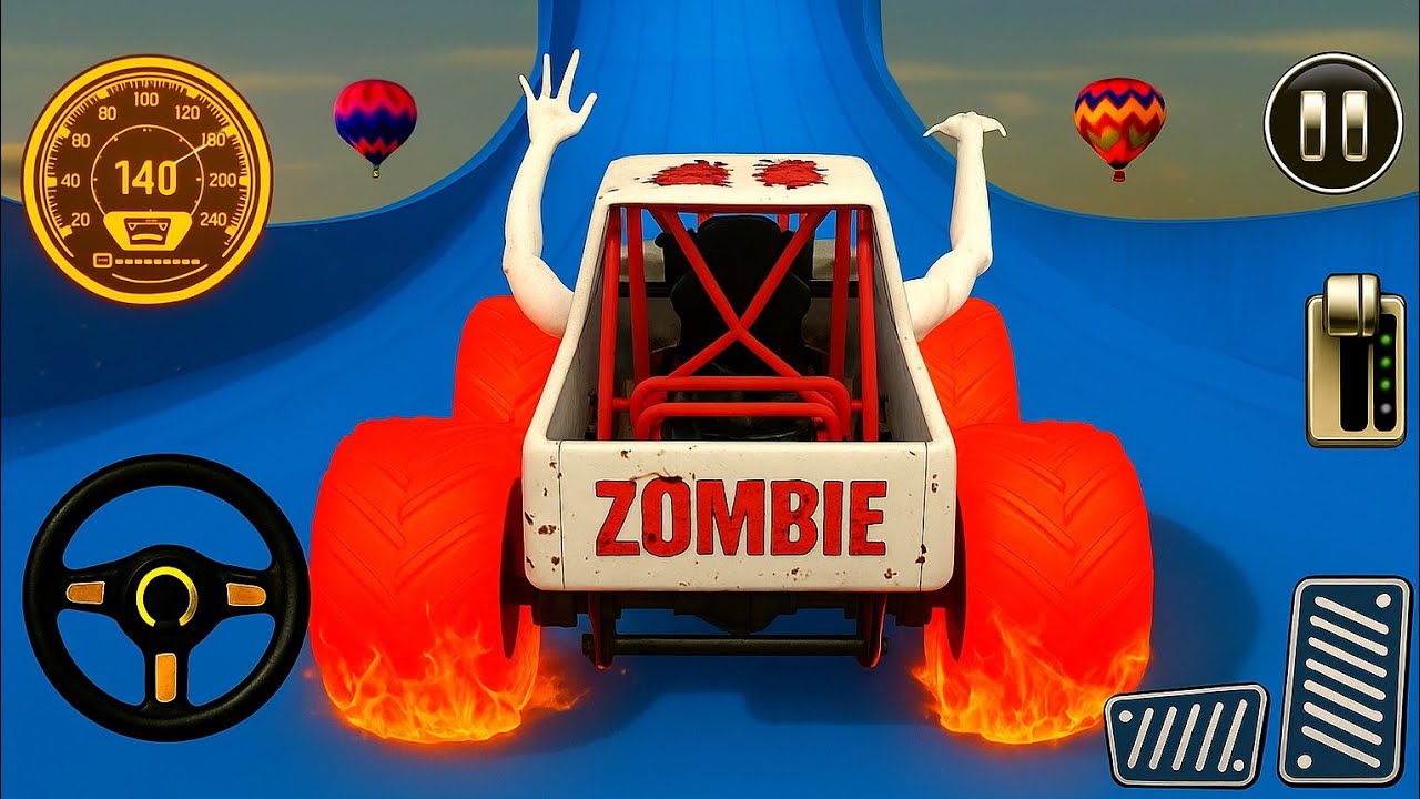 Monster Truck Mega Ramp Impossible Driver - Monster Truck Stunt Racing - Android Gameplay