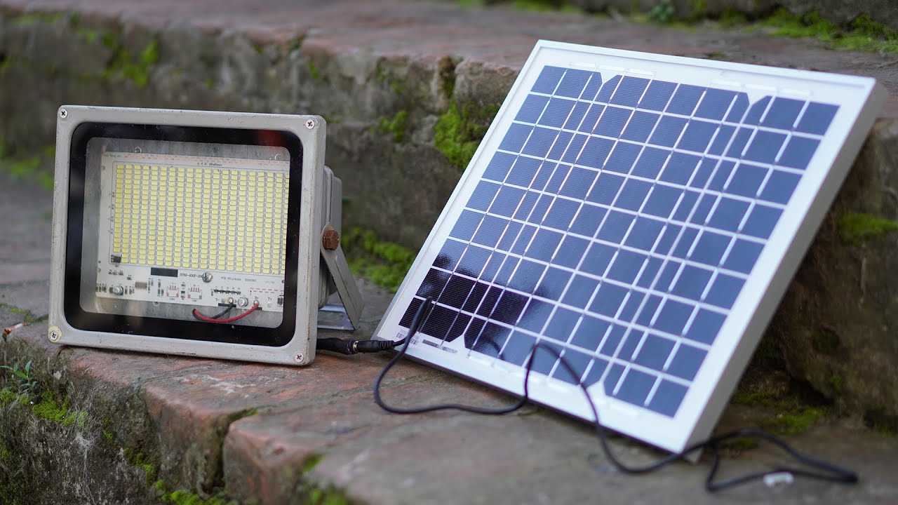 DIY Solar Flood Light with Smart Remote Control