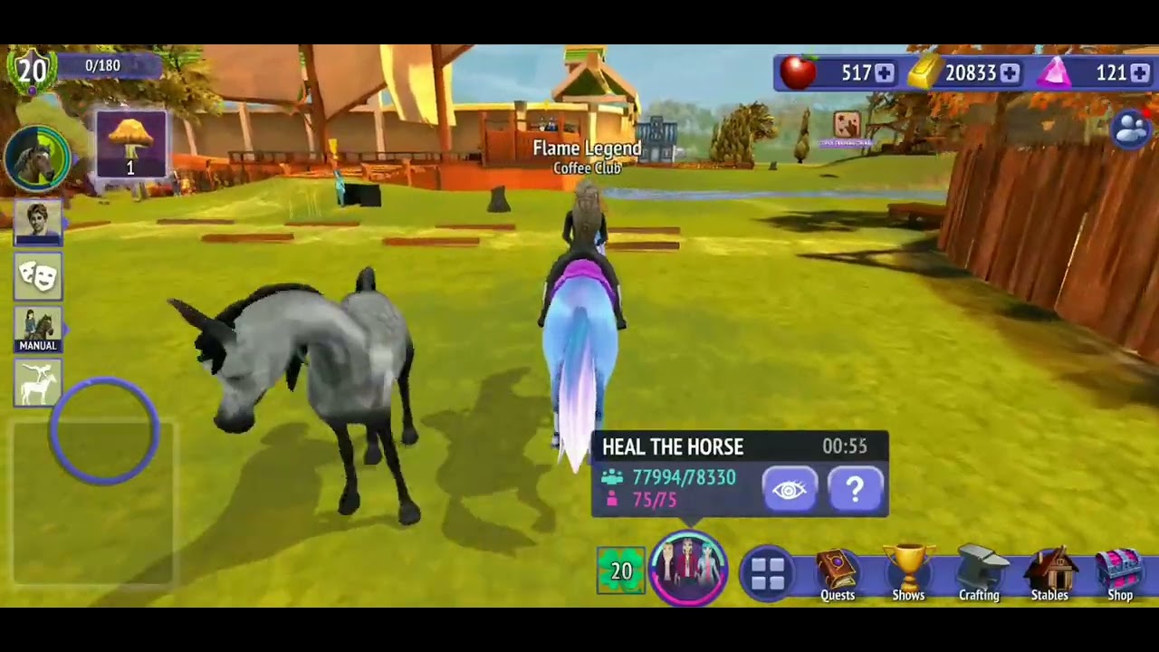 Social quest||| horse riding tales