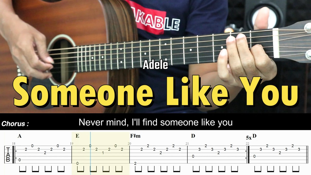 Someone Like You - Adele | EASY Guitar Tutorial with Chords / Lyrics - Guitar Lessons