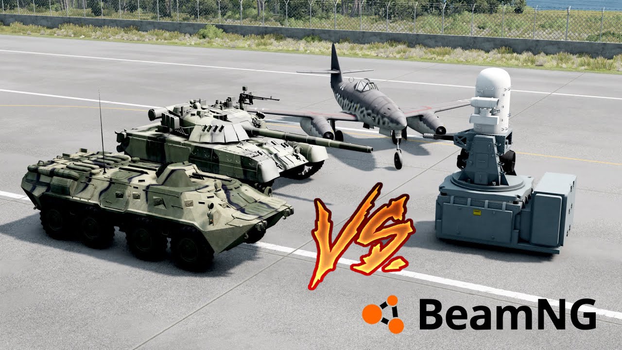 WIELKI TEST MOBILIZACJI SPRZĘTU WOJSKOWEGO w BEAMNG.DRIVE "SAMOLOT, CZOŁG I BTR" 
