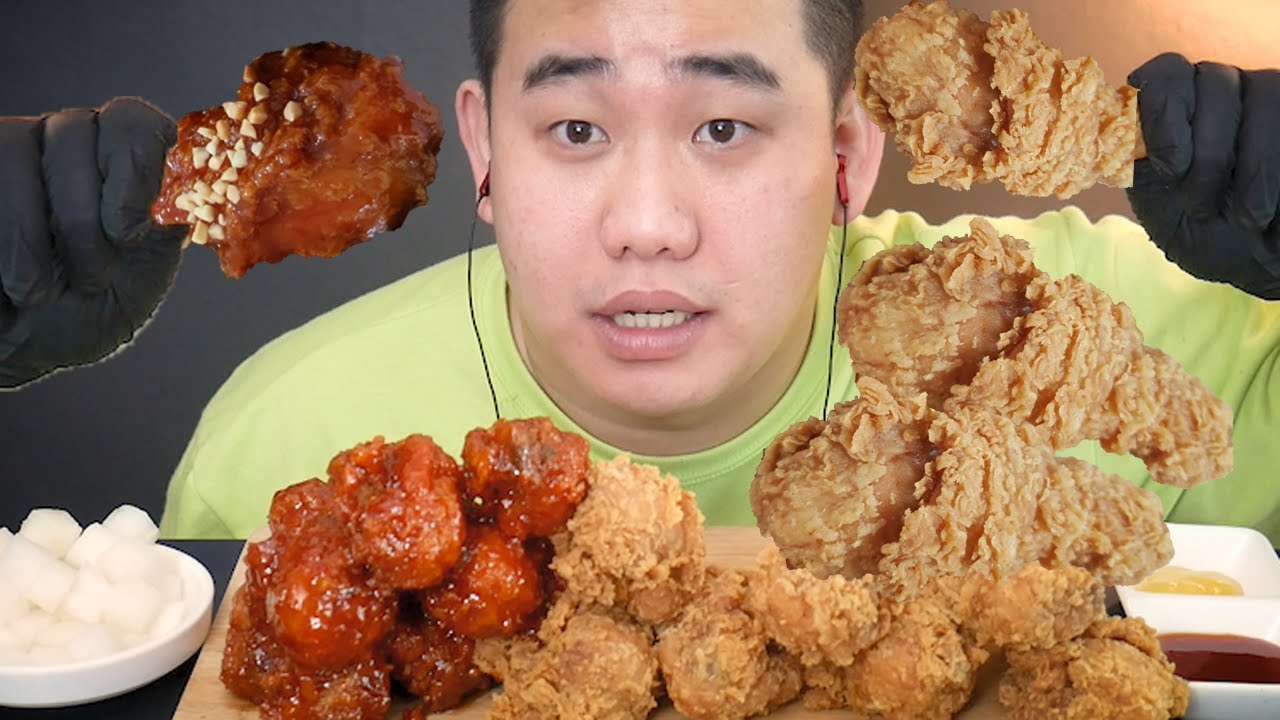 BBQ황금올리브치킨닭다리 미친 사운드 주의 리얼사운드 먹방 KOREAN Fried Chicken Sweet Chicken MUKBANG ASMR EATING SOUNDS SHOW
