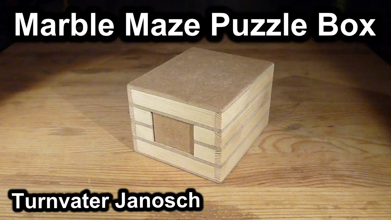 Marble Maze Puzzle Box
