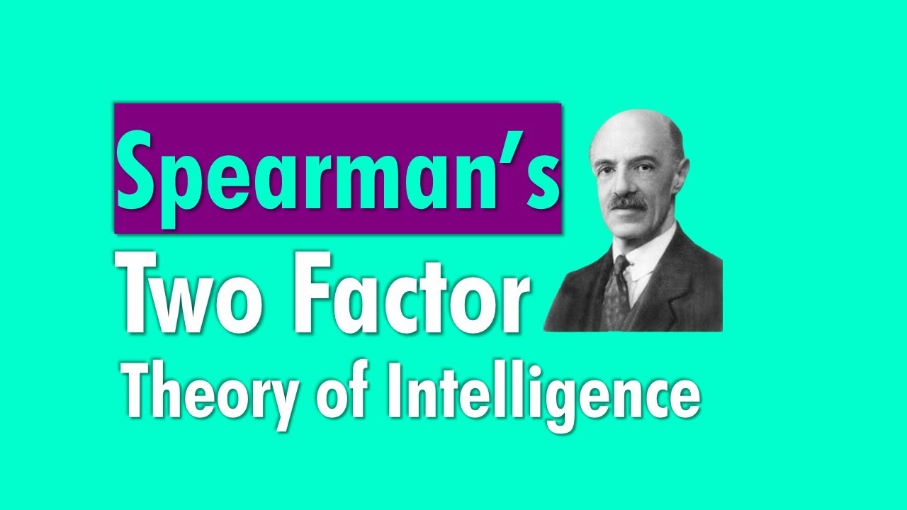 Spearman's two-factor theory of Intelligence  || Theories of Intelligence || tsin-eng