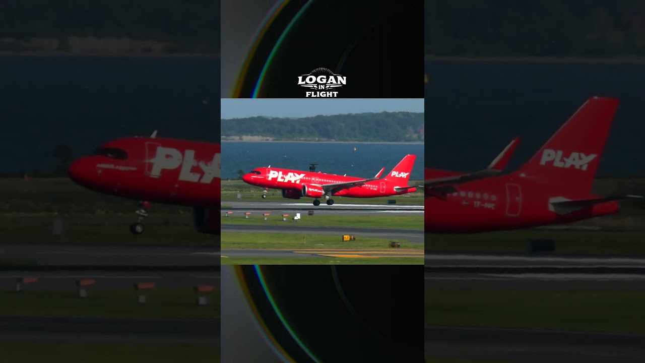 PLAY Airlines Arrival from Iceland | Logan Airport Runway 4R Landing
