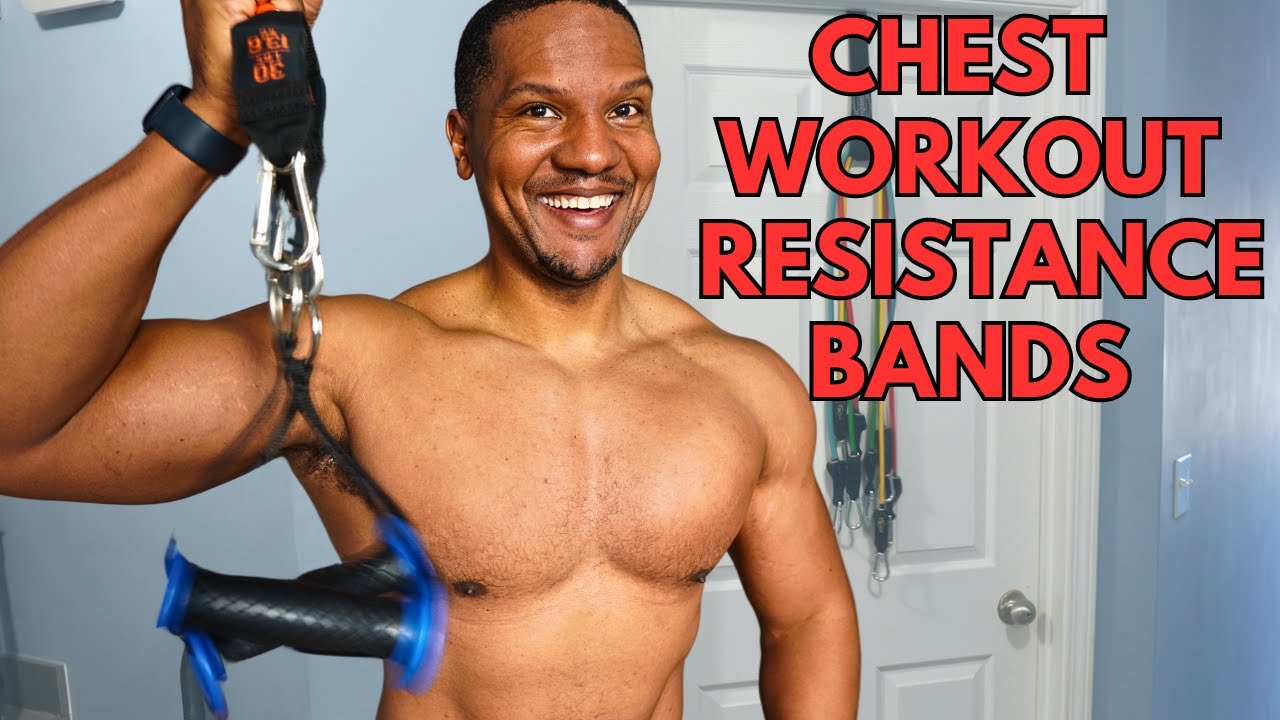 Resistance Bands CHEST workout | Follow along with Muscle Building tips