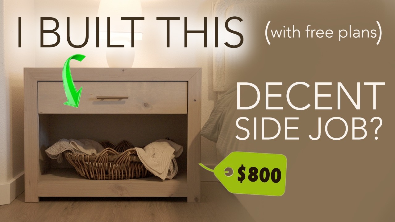 How I Turned Free Plans Into $800 | DIY Nightstands That Actually Sold