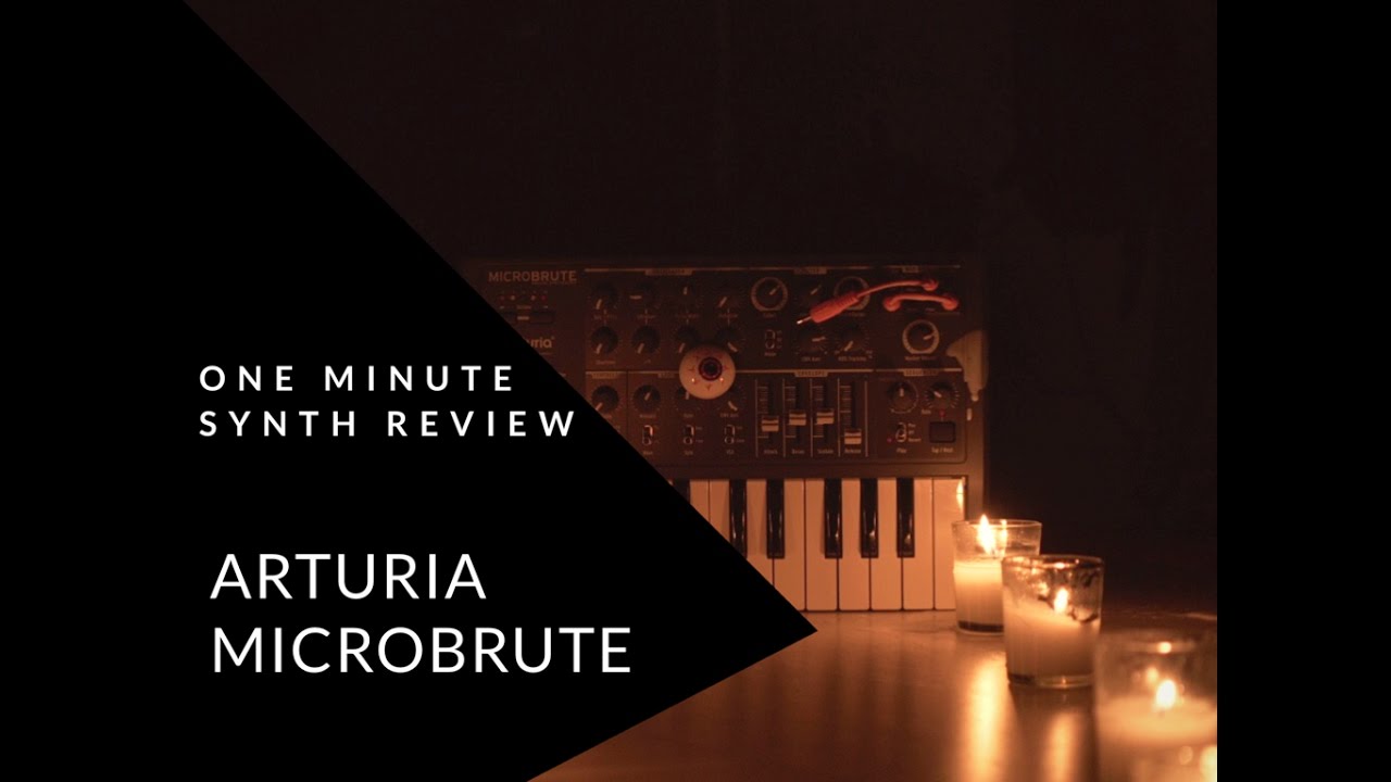 ONE MINUTE SYNTH REVIEW!!! Ep. 8 Arturia Microbrute (Halloween Special)