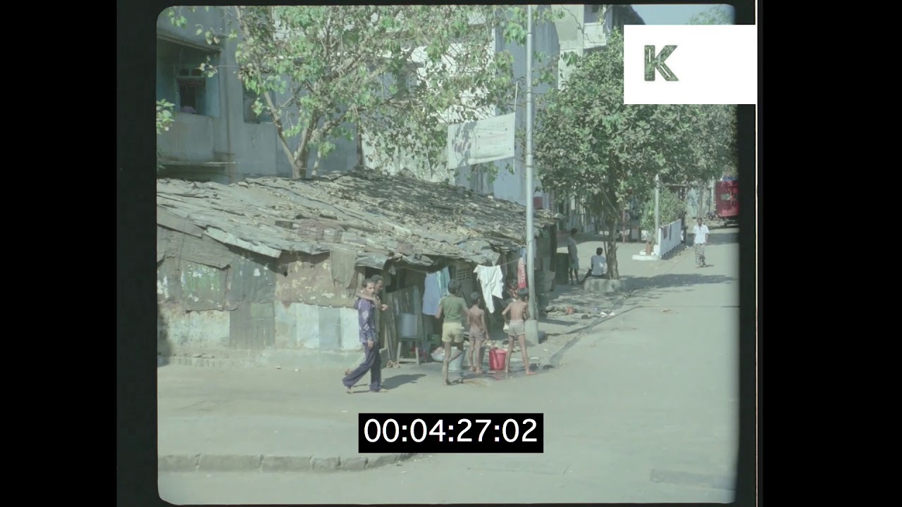 1980s Mumbai, Driving POV, Shanty Huts, Poverty, India HD from 35mm | Kinolibrary