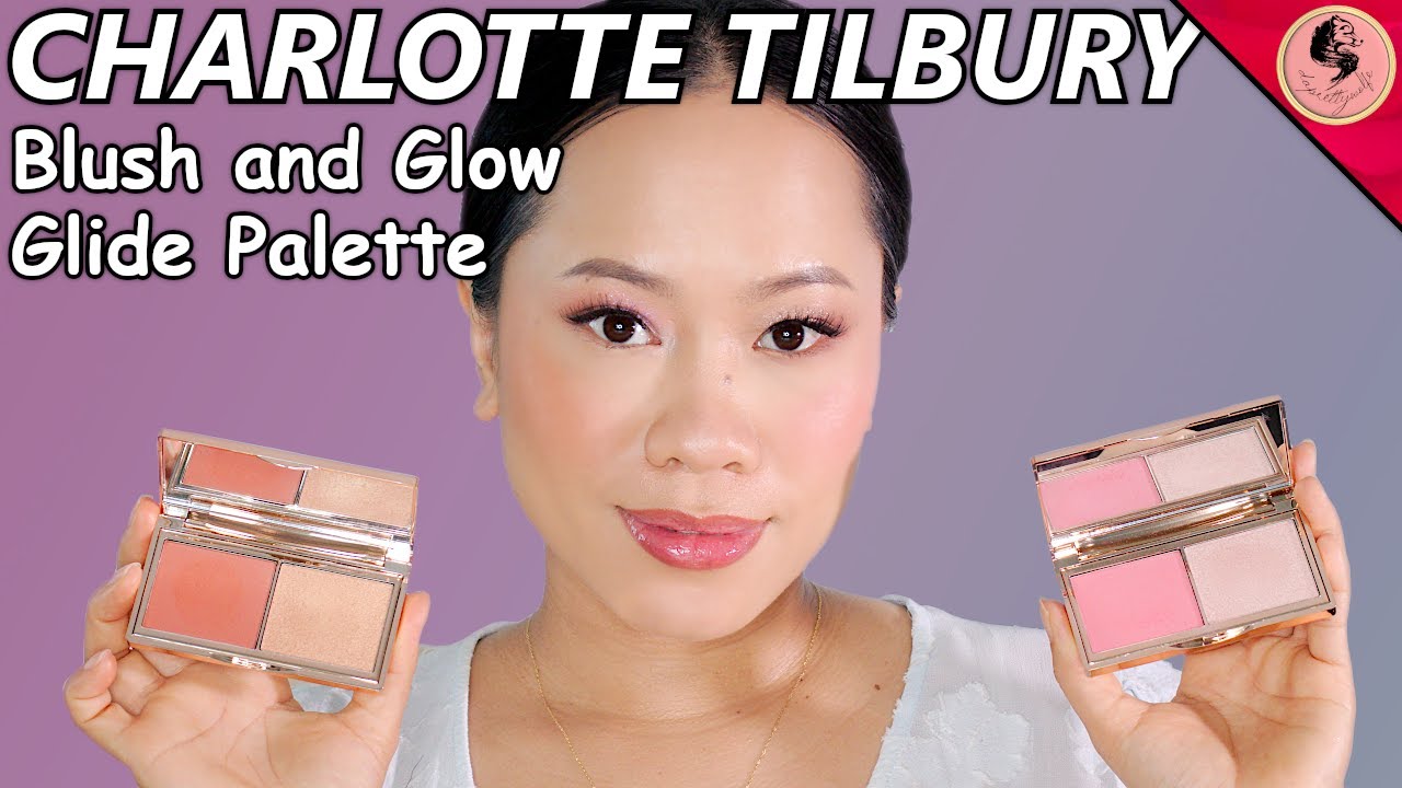 Румяна из праздничной коллекции Charlotte Tilbury 2023 | Палетки румян Hollywood и Glow Glide, обе