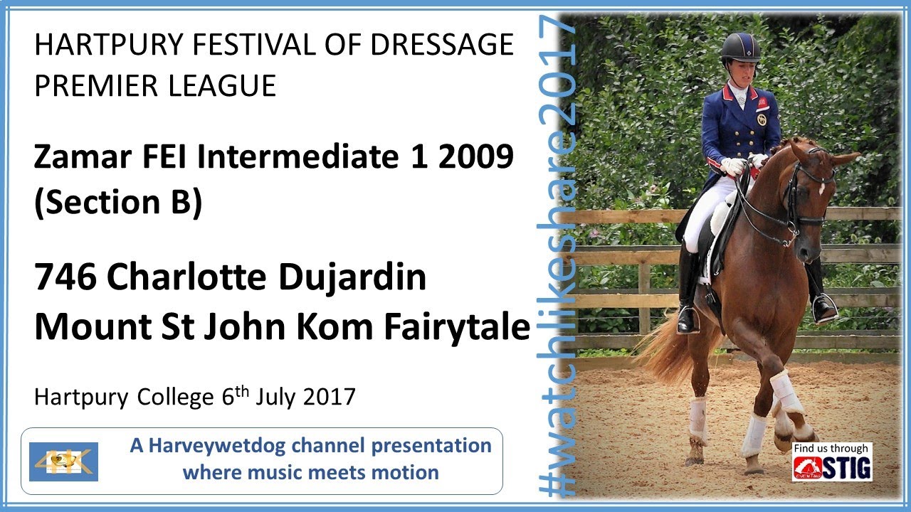Charlotte Dujardin and MSJ Kom Fairy Tale: HARTPURY FESTIVAL OF DRESSAGE 2017